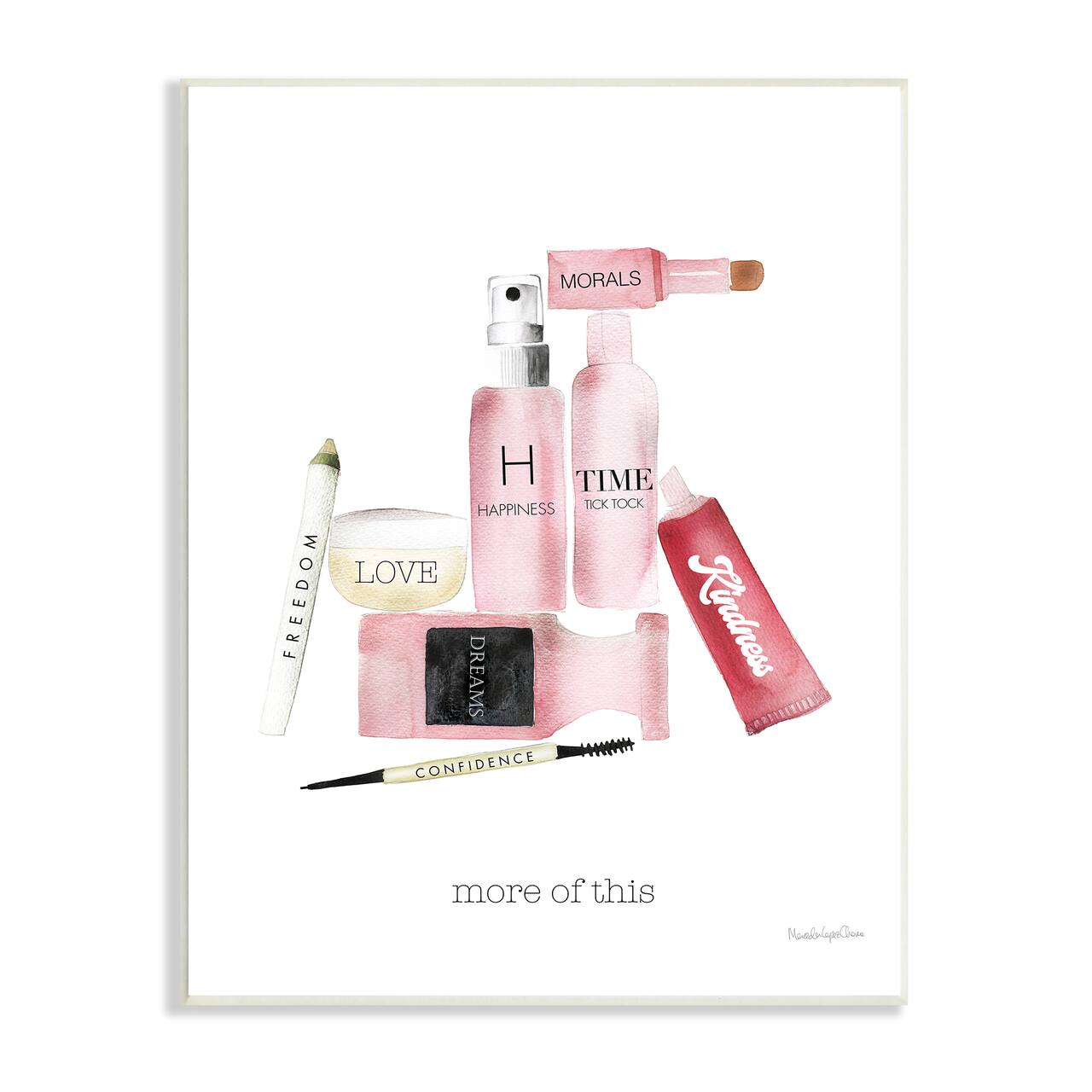 Stupell Industries More Of This Quote Motivational Phrases Fashion Cosmetics Wall Plaque